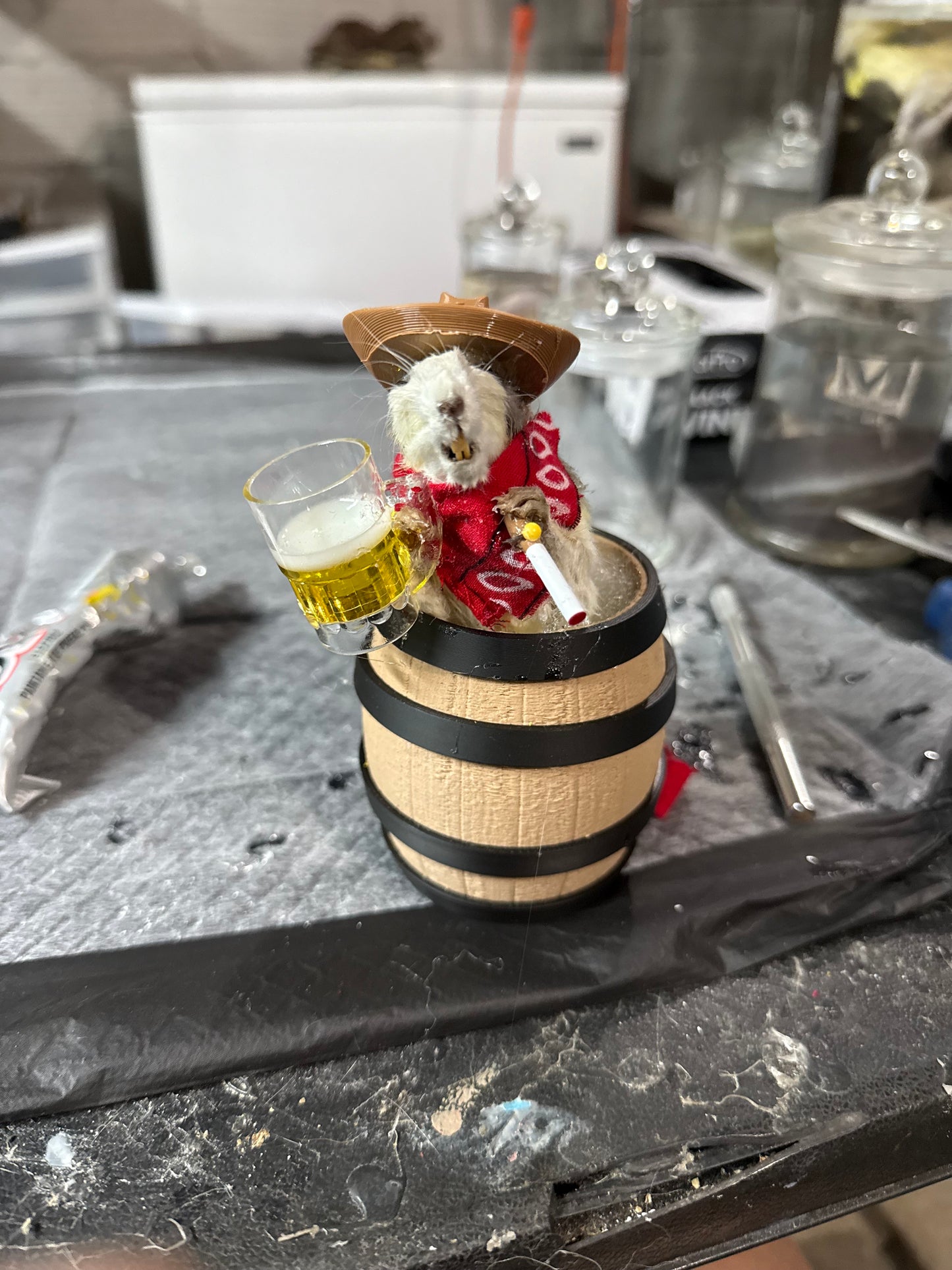 Drunken cowboy rat
